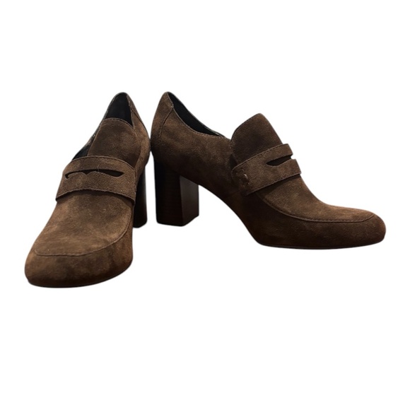 Born Women's Tyndall Heeled Penny Loafer in Brown Size 9 - Picture 1 of 11